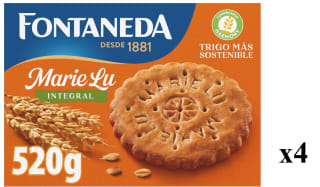 4 x 520g de Galletas Integral Marie Lu por 8.31€