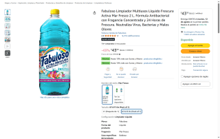 Fabuloso Limpiador 2L por $43 | Oferta Amazon