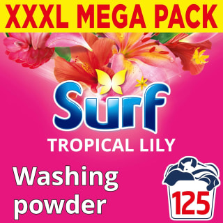 4 x Surf Tropical Lily Laundry Powder 125 Washes £24.86 with Subscribe & Save Body: