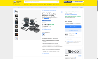 Batería De Cocina Ninja Neverstick 14p por $1,688 | Mercado Libre