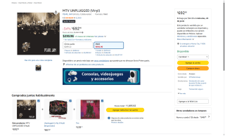 Vinilo Pearl Jam MTV Unplugged por $693 | Oferta Amazon