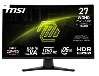 Monitor MSI MAG 274CQF 27" LED Rapid VA QHD 180Hz Curva por 149€