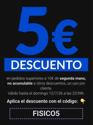 5€ descuento en pedidos superiores a 10€ Videojuegos Segunda Mano Físicos