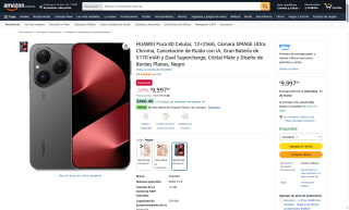 HUAWEI Pura 80 12GB 256GB Negro por $9,997 | Amazon