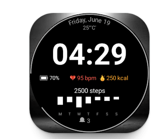 Fitness Pal Watch Face voor android gratis