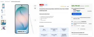 Samsung Galaxy S26 Ultra 512GB por $17,679 | Walmart (BBVA MSI)