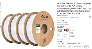 4 KG eSUN PLA Filament 1,75 mm, voor €28,77 bij Amazon
