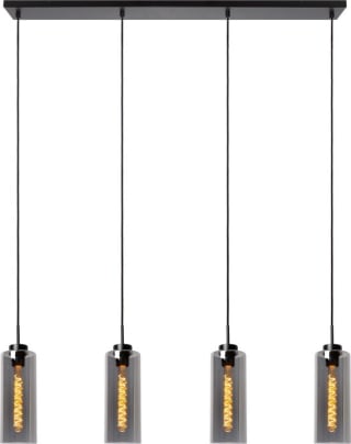 Lucide BRUNO - Hanglamp - 4xE27 - Fumé voor €38,04 bij bol.com