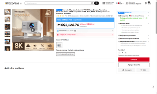 Proyector Magcubic HY350 Max por $1,421 | Oferta AliExpress