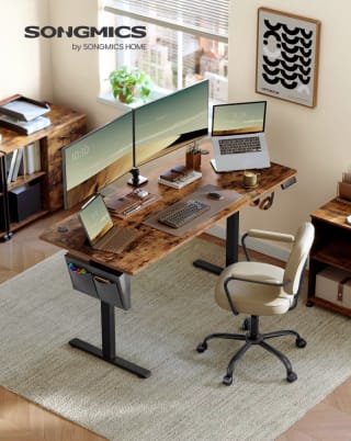 SONGMICS Escritorio Eléctrico 160x70cm por 77,57€