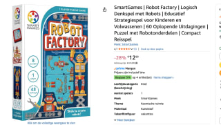 Smart Games Robot Factory schuifpuzzel voor €12,99 bij Amazon