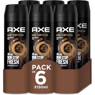 AXE 6 x 150 ml Dark Temptation Chocolate Adrenalin Musk por 12,51€