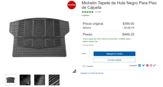 Tapete Michelin para cajuela por $449 | Oferta Costco