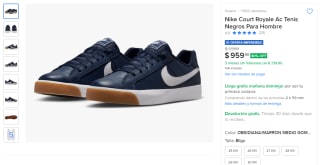 Nike Court Royale AC para hombre por $959 en Mercado Libre