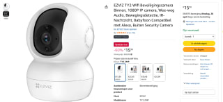 EZVIZ TY2 Beveiligingscamera voor €15,99