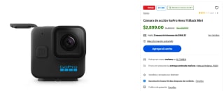 GoPro Hero 11 Black Mini por $2,899 | Walmart