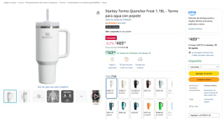 Stanley Termo Quencher Frost 1.18L por $489 en Amazon