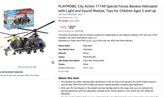 PLAYMOBIL City Action 71149 SE-reddingsvoertuig voor €20,96 bij Amazon