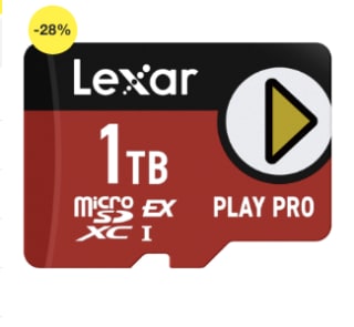 Lexar microSD Express PLAY Pro (1 TB) voor €199,99 bij Proshop