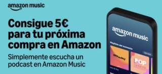 5€ de regalo Amazon por escuchar un podcast en Amazon Music (cuentas seleccionadas)