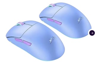 2 Stuks Cherry Xtrfy M8 Ultra Light Wireless Gaming Mouse-Frosty Paars voor €21,95