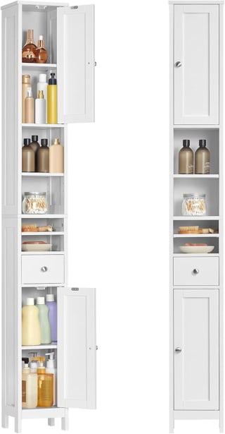 VASAGLE Tall Bathroom Storage Cabinet for £42.49 with Voucher