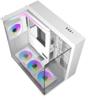 Torre PC Caja Media Torre Darkflash TH285 Blanco RGB 3 Cristales Templados por 68.99€