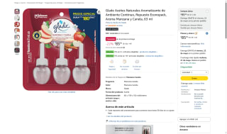 Aceite Glade Manzana Canela por $86 | Oferta Amazon