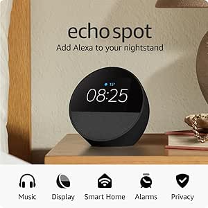 Echo Spot, Smart Alarm Clock + Alexa for £44.99