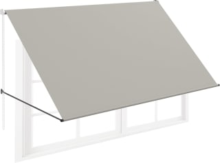 FIVMEN Toldo brazo plegable retráctil con cordón y barra soporte aluminio por 27.50€