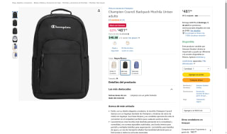 Mochila Champion Council 17" x 11.5" x 6" por $482 | Amazon