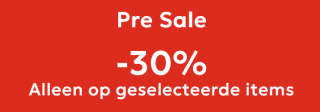 30% korting op geselecteerde items tijdens de pre-sale bij Guess