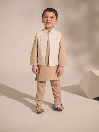 Boy’s Mink Brown Plain Kurta – £7.50 (Was £18)
