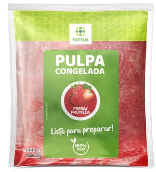 Pulpa de Frutilla Congelada Tottus 500g por $ 2.990