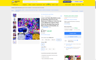 Luces Navideñas Led 200 Focos 10m por $116 | Mercado Libre