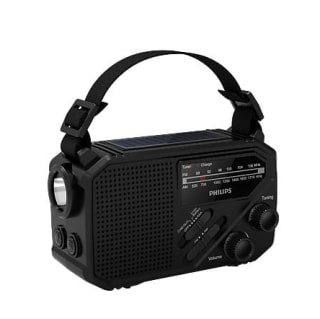 Radio portátil Philips TAR1609/00 con linterna y recarga solar negra por 29,74€