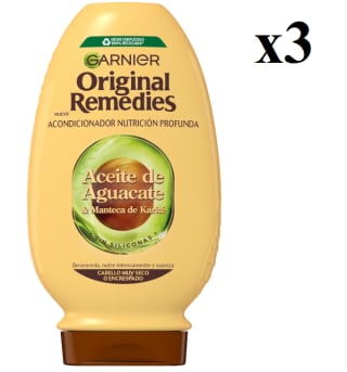 3 x Original Remedies Aceite de Aguacate y Manteca de Karité Acondicionador a 5.06€