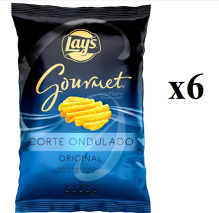 6 Bolsas de 150g de Patata premium ondulada sal LAY'S GOURMET por 9.22€