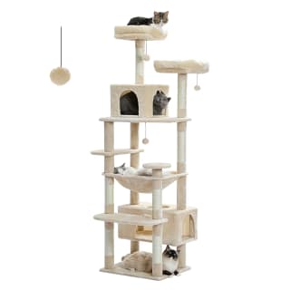 Árbol para gatos interior con postes de sisal y hamaca por 45.73€