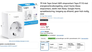 TP-Link Tapo P110 Mini Smart Wifi-stopcontact schakel stekkerdoos