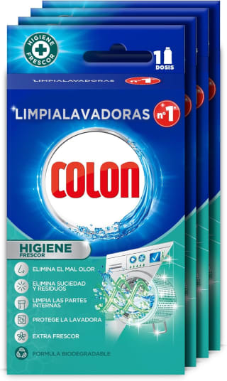 4 unidades Colon Limpialavadoras Higiene Limpia lavadora y elimina olores por 16,80€