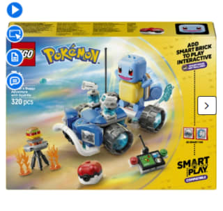Lego Pokémon Smart Play L'aventure de Carapuce avec le buggy du Dresseur à 24,99€