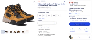Timberland Motion Scramble Botas de Piel por $1,480 en Coppel