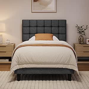 Yaheetech 5ft King Upholstered Bed Frame £76.99 Dark Grey Amazon Deal