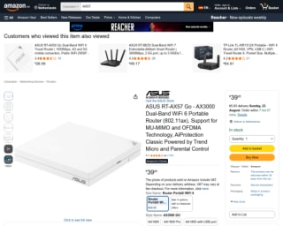 ASUS RT-AX57 Go (AX3000) voor €39,95 bij Amazon