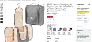 BOACAY Reistoilettas voor €13,71