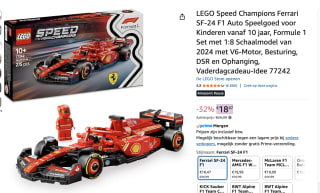 LEGO Speed Champions 77242 Ferrari SF-24 F1 racewagen voor €18,47 bij Amazon