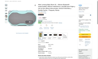 Altavoz Bluetooth Altec Lansing Baby Boom XL por $380 | Descuento Amazon