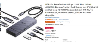 Docking Station UGREEN Revodok Pro 10Gbps USB C Hub 2HDMI 4K voor €29,99 bij Amazon