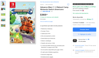Advance Wars 1+2 Reboot Camp por $870 | Oferta Mercado Libre